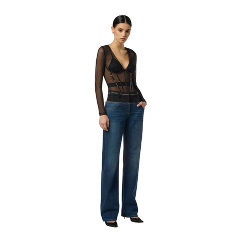Elisabetta Franchi Jeans Jeans Donna con fascia logata 26 - Francavilla Moda